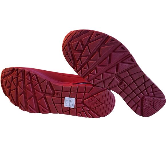 SKECHERS Uno Stand on Air Sneakers in Red, Size 11 Wide New in Box with Callout - Picture 9 of 12